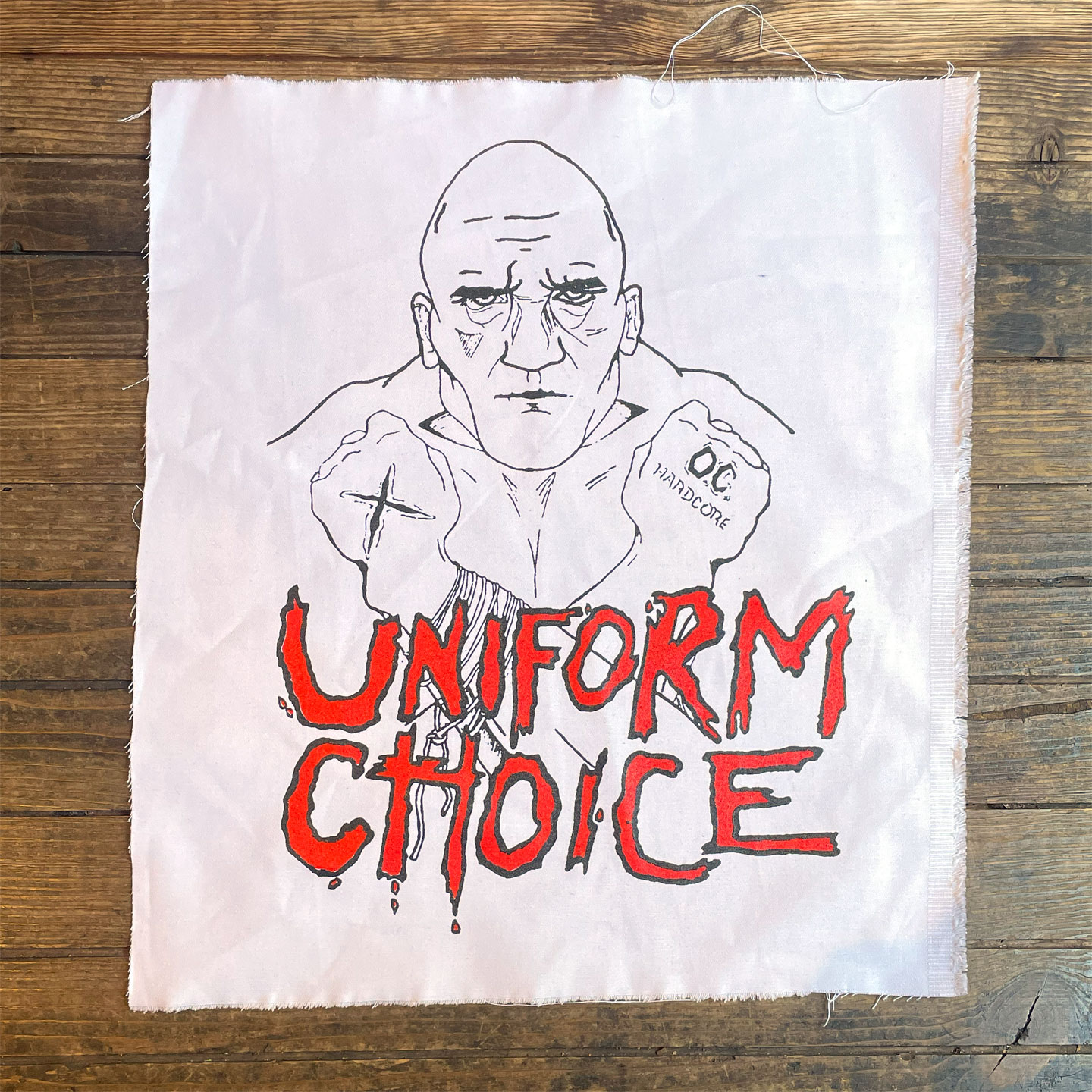 UNIFORM CHOICE BACKPATCH STRAIGHT AND ALERT! 