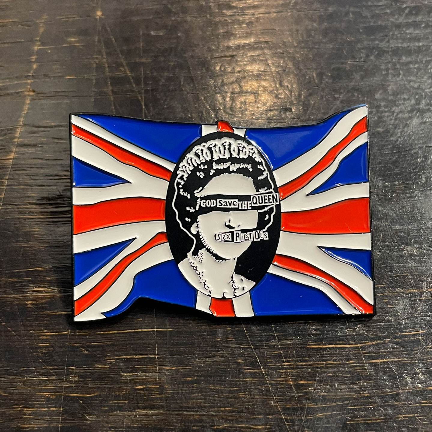 SEX PISTOLS ピンバッジ GOD SAVE FLAG