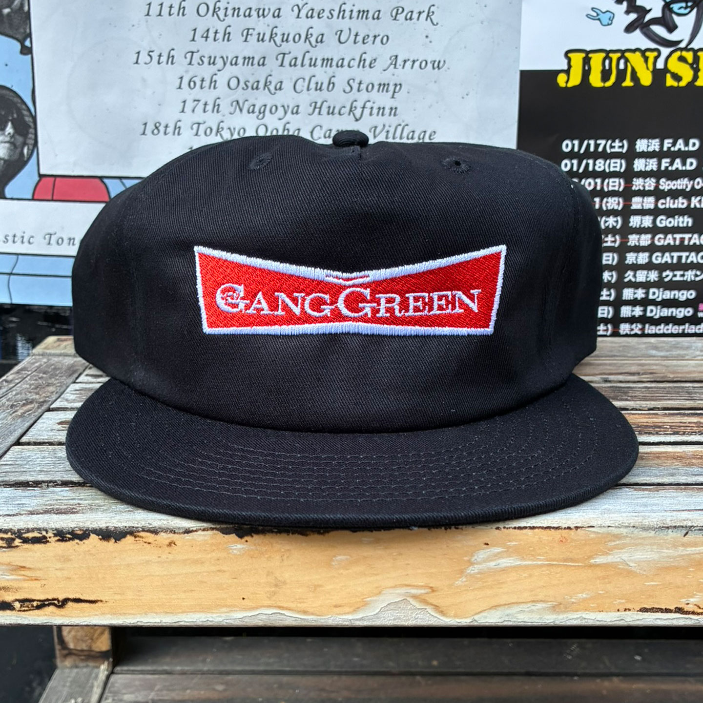 GANG GREEN CAP LOGO