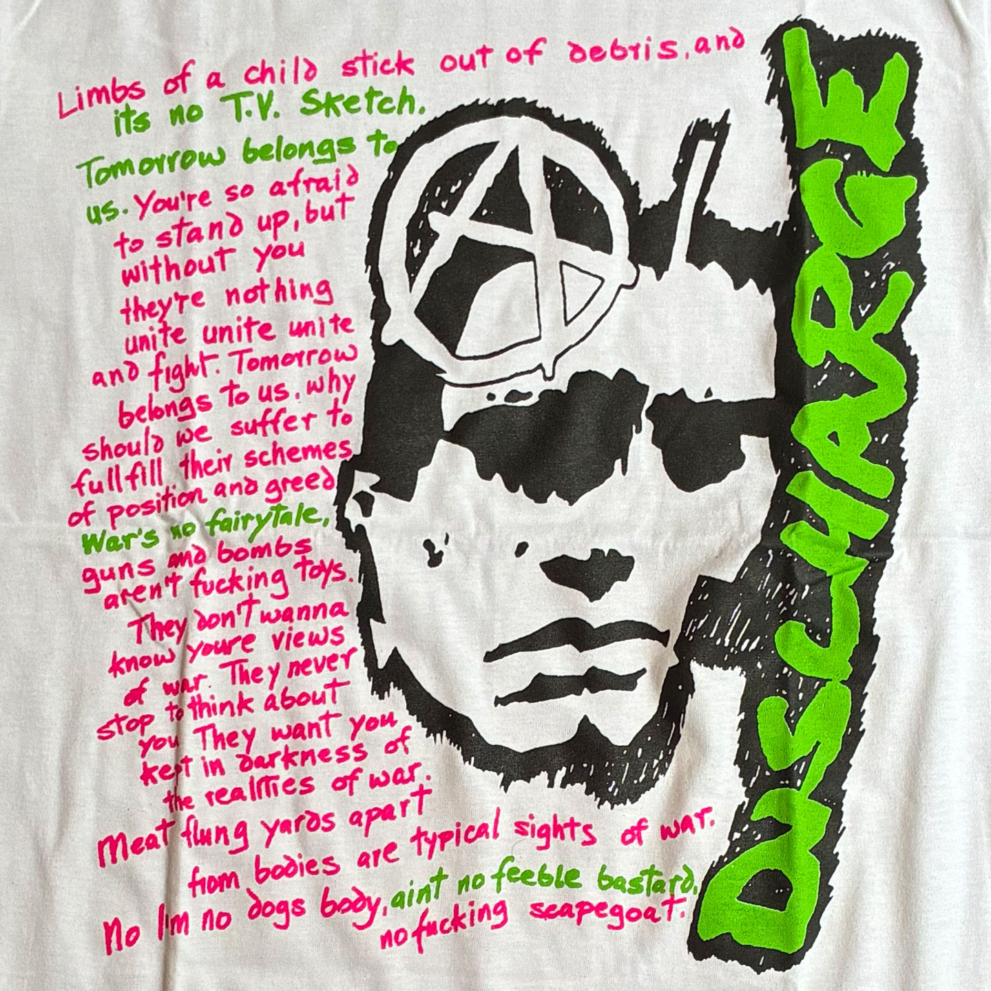 DISCHARGE Tシャツ It's No TV Sketch