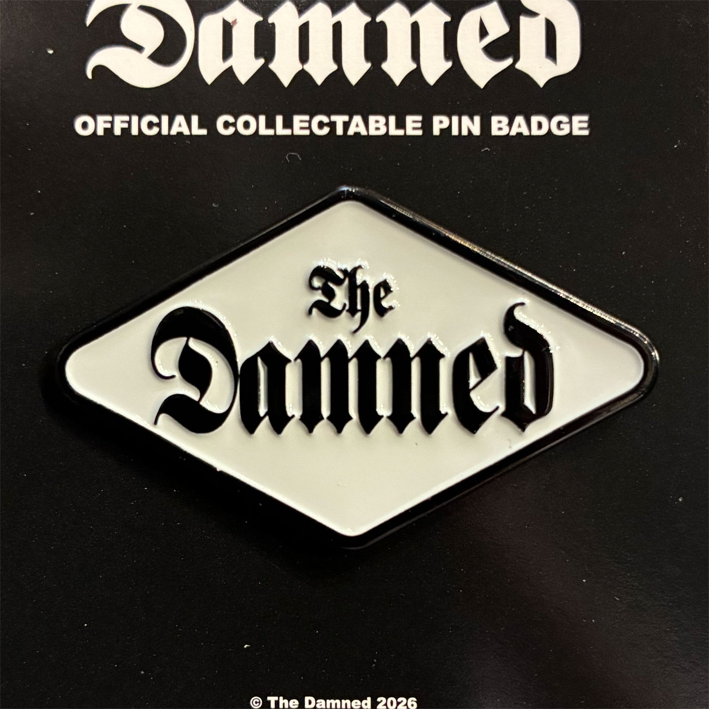 THE DAMNED ピンバッジ Rhombus LOGO オフィシャル