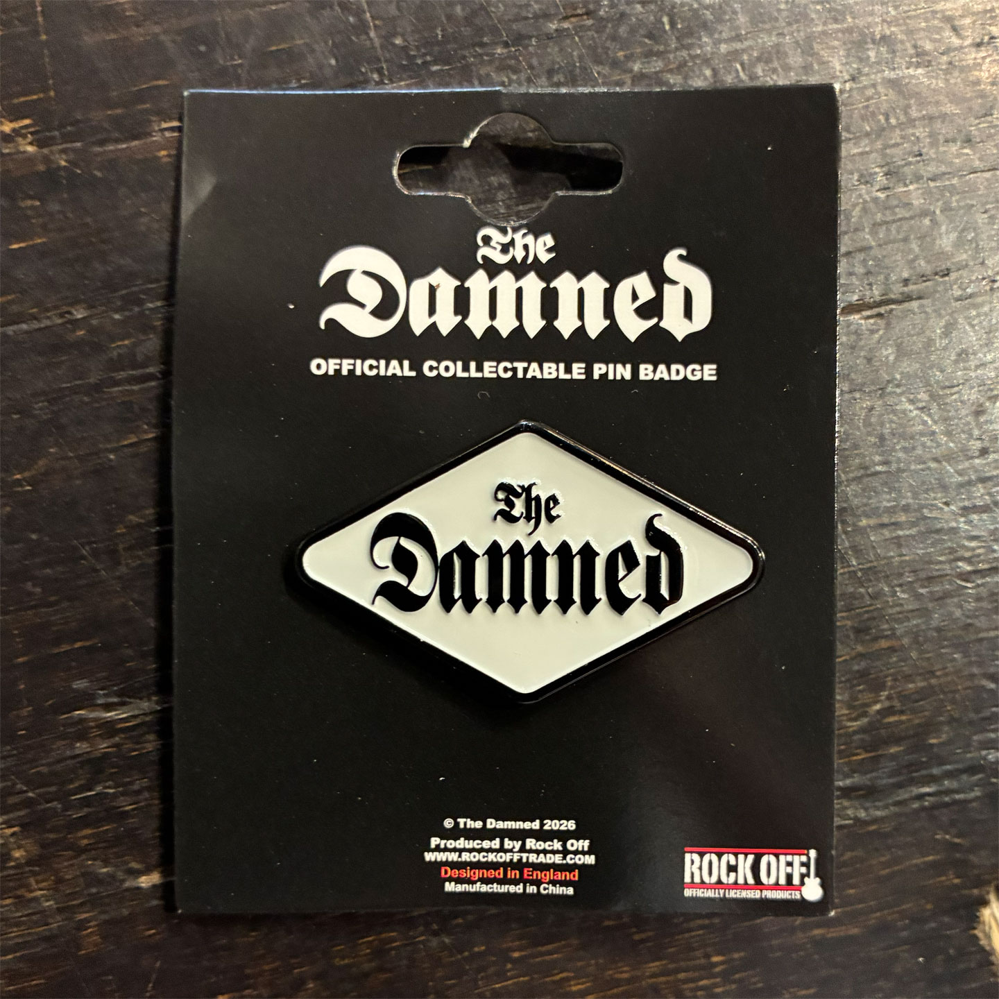 THE DAMNED ピンバッジ Rhombus LOGO オフィシャル