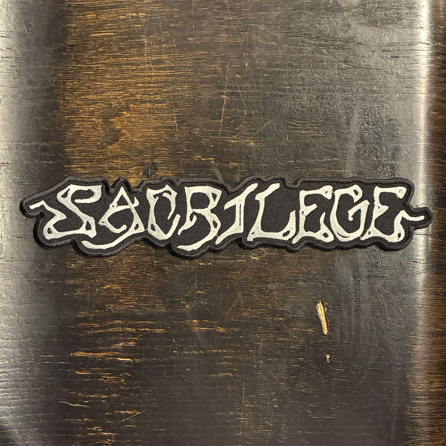 SACRILEGE 刺繍ワッペン BIG LOGO