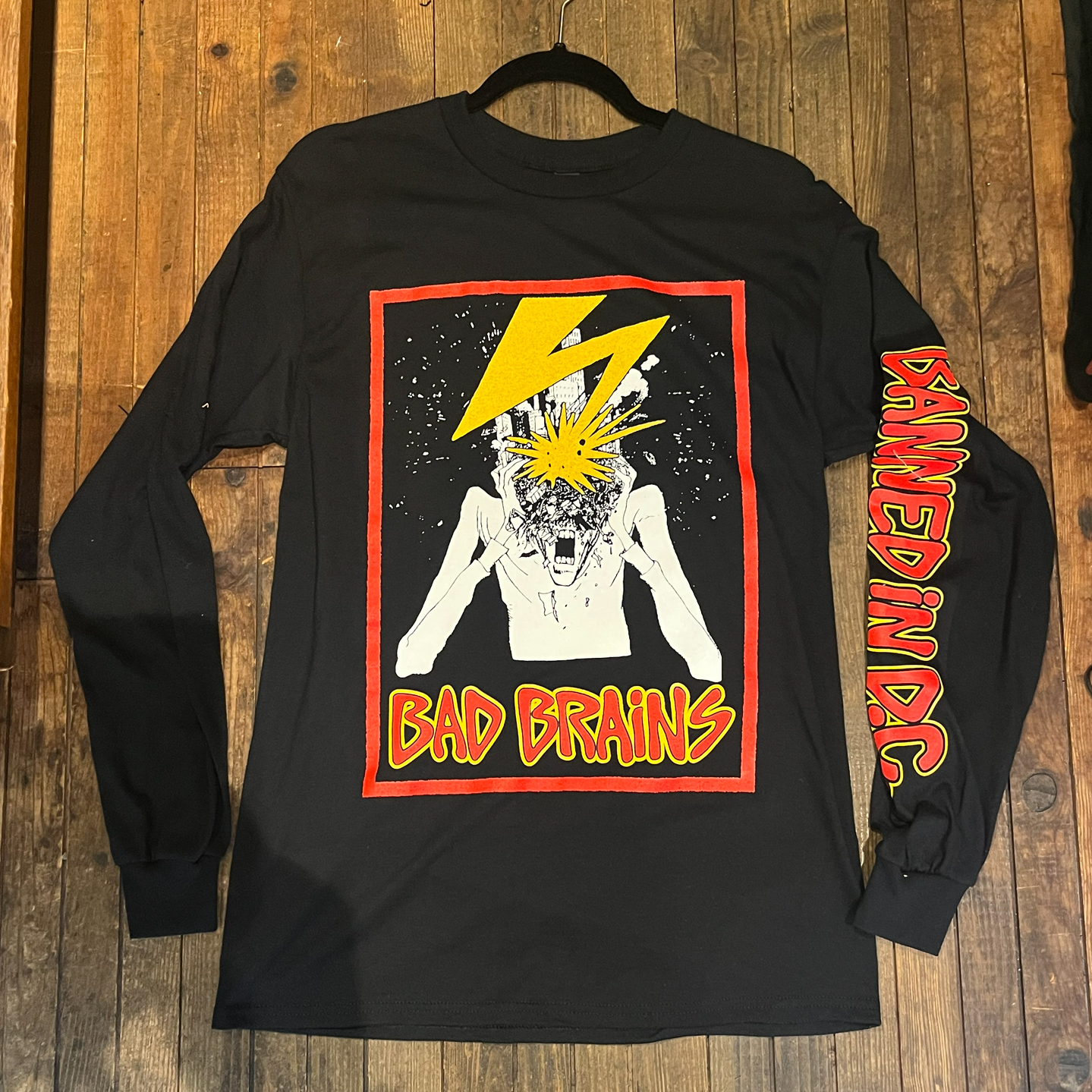 BAD BRAINS ロングスリーブTシャツ BANNED