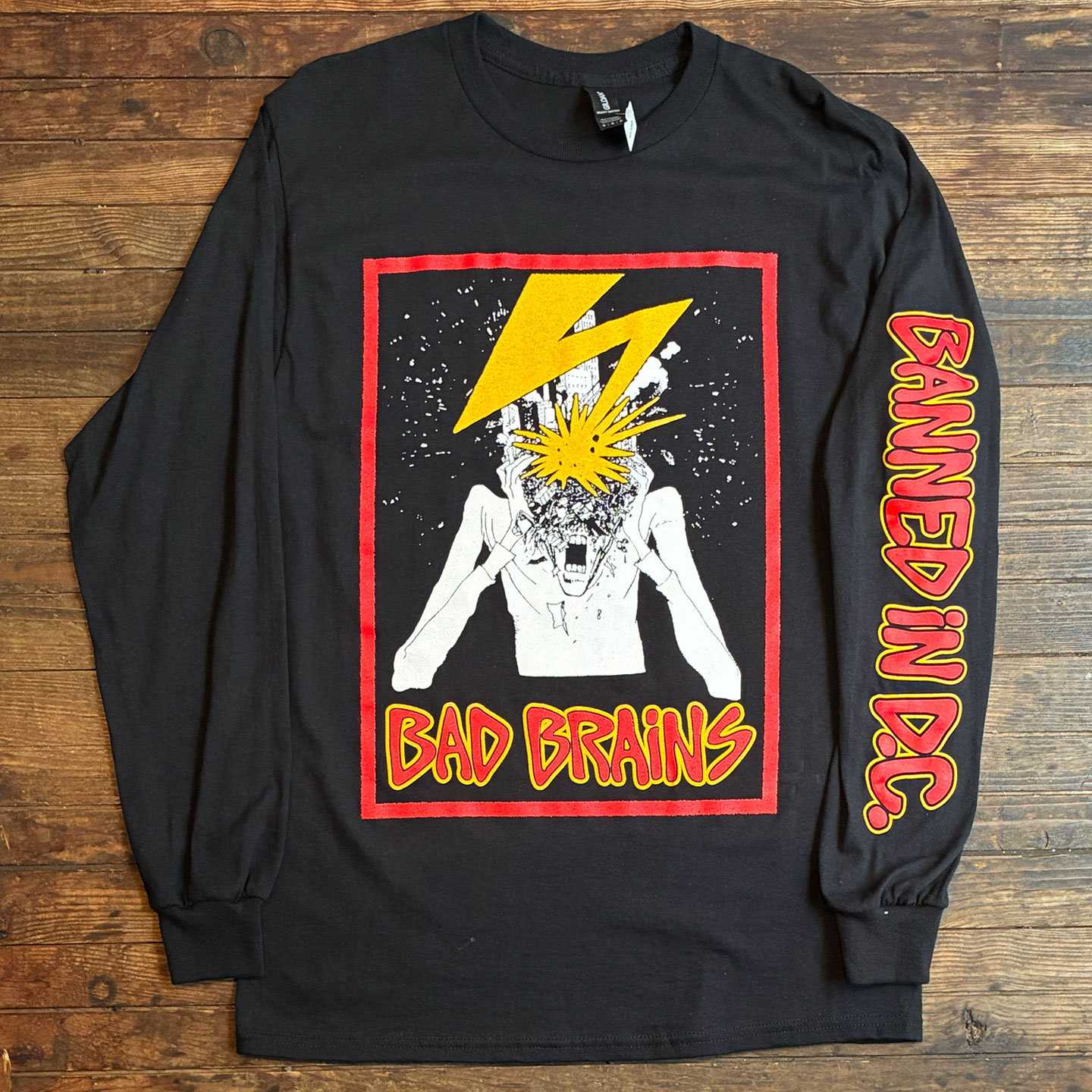 BAD BRAINS ロングスリーブTシャツ BANNED