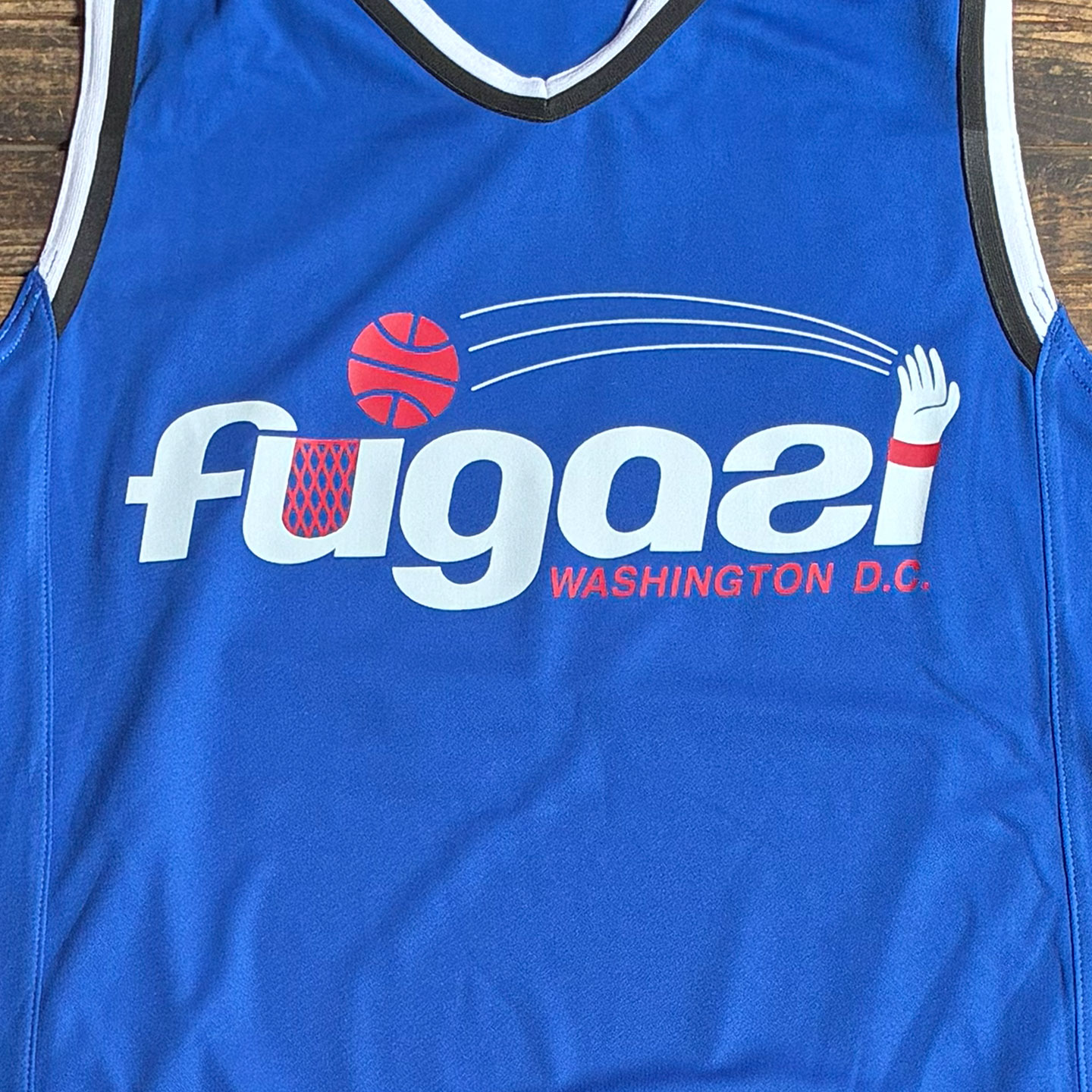 FUGAZI ノースリーブシャツ BASKET JERSEY
