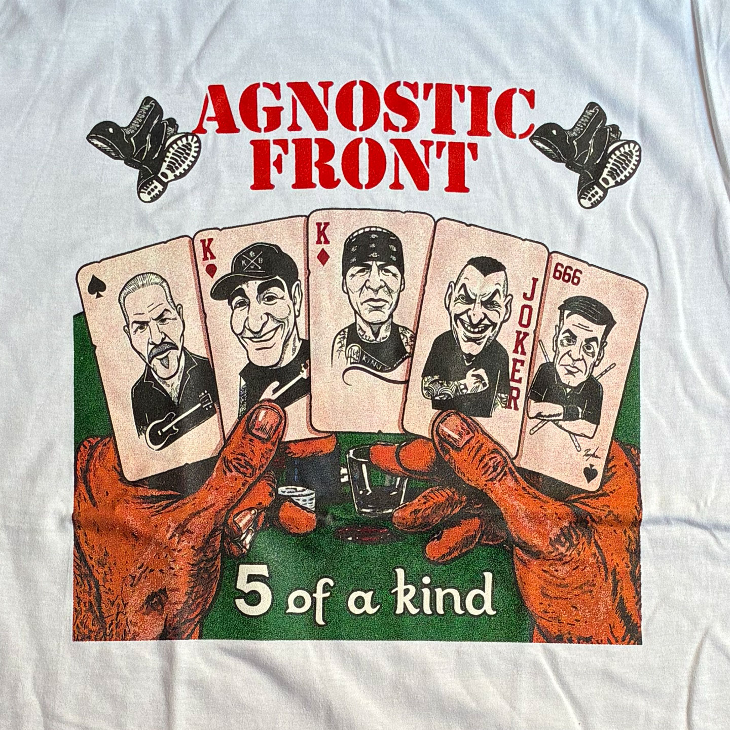 AGNOSTIC FRONT Tシャツ 5 of a kind