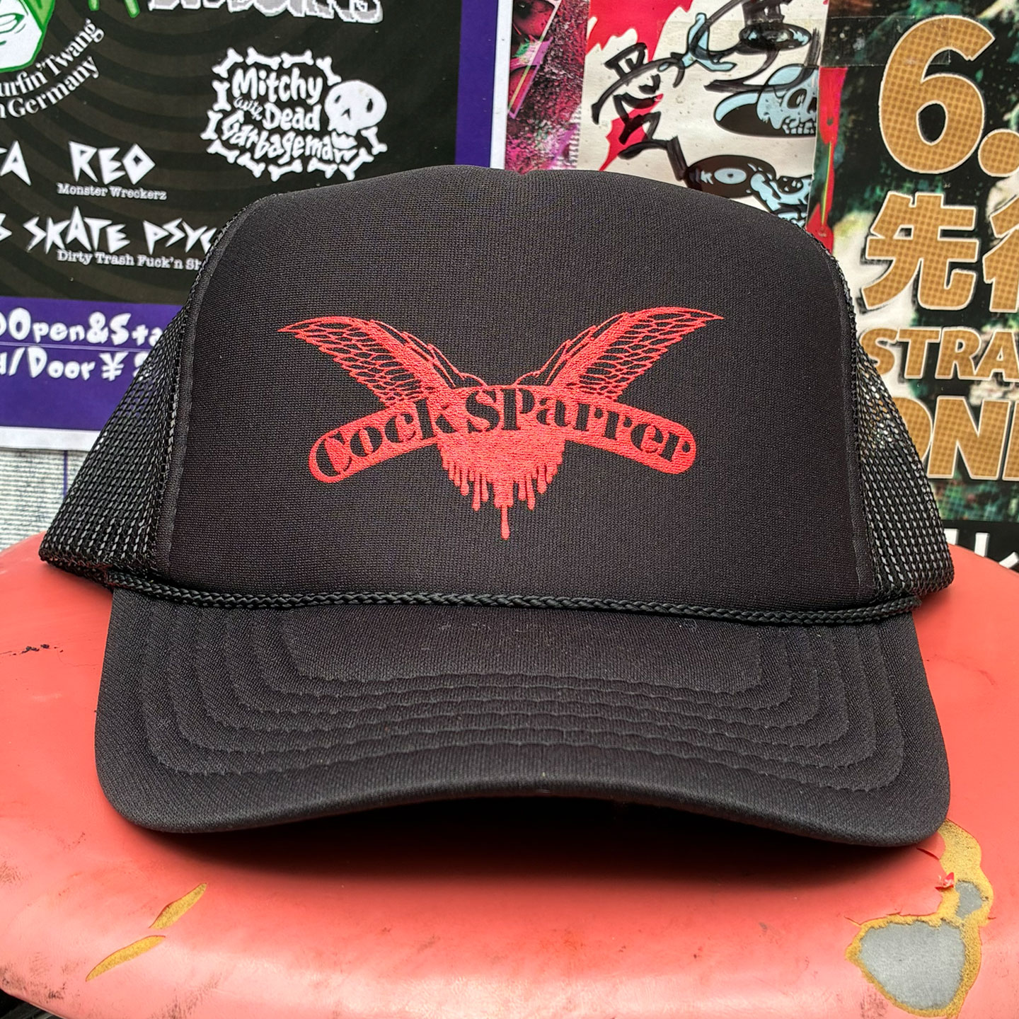 COCK SPARRER メッシュCAP LOGO