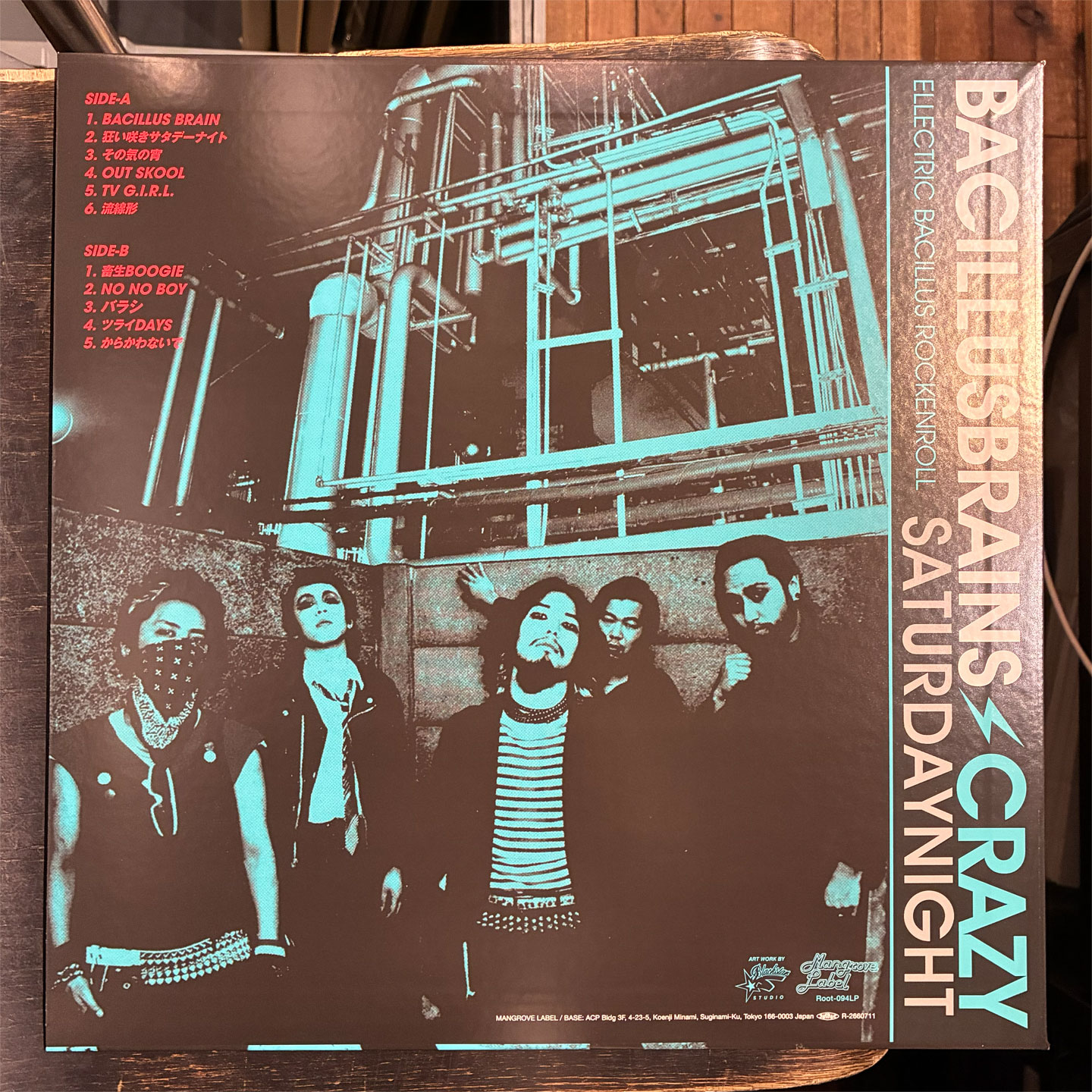 日本脳炎 12"LP 狂い咲きサタデーナイト
