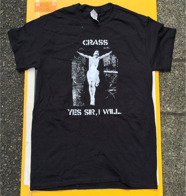 CRASS Tシャツ YES SIR、I WILL