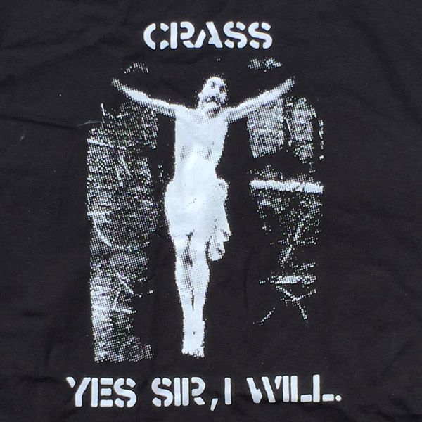 CRASS Tシャツ YES SIR、I WILL