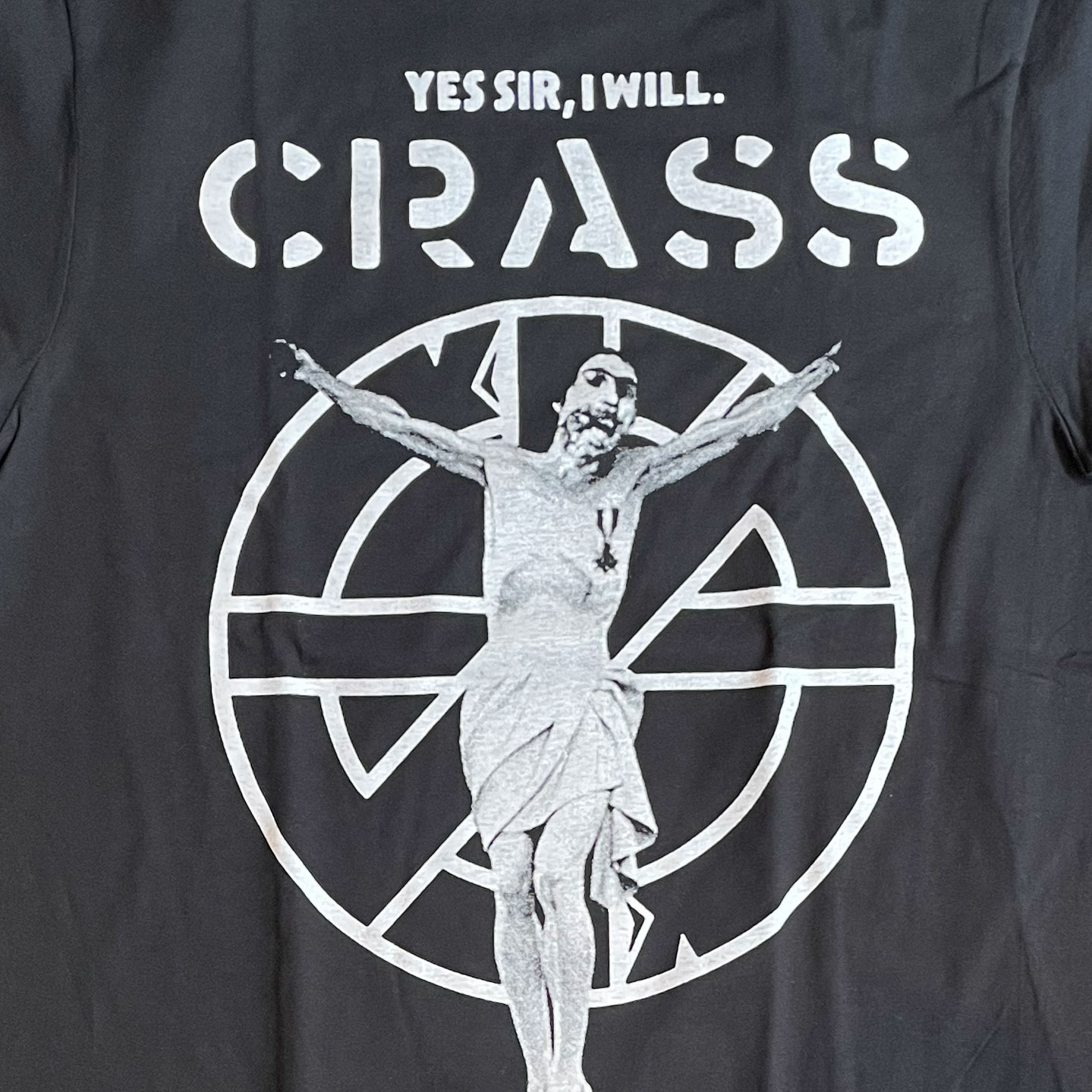 CRASS Tシャツ YES SIR、I WILL