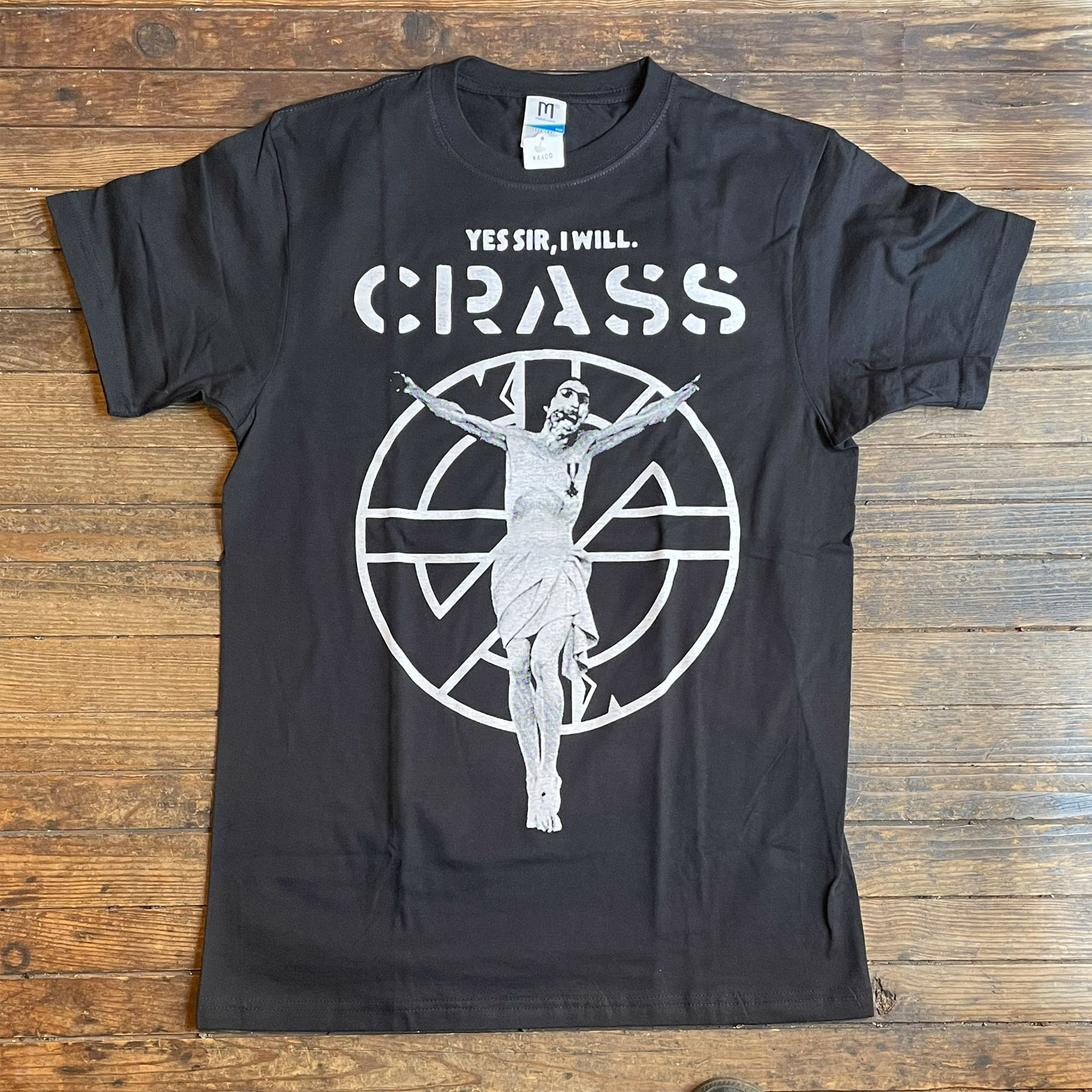 CRASS Tシャツ YES SIR、I WILL