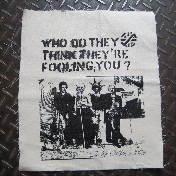 CRASS BACK PATCH WHO DO THEY