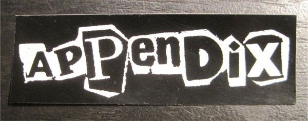 APPENDIX  ステッカー ロゴ
