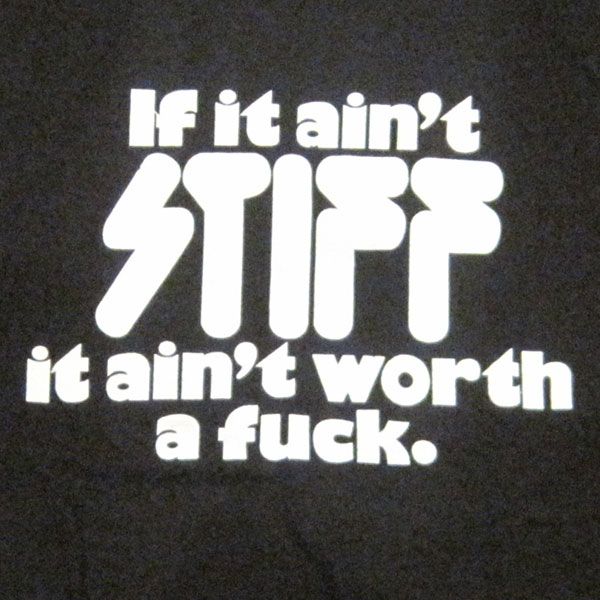 STIFF RECORDS  Tシャツ