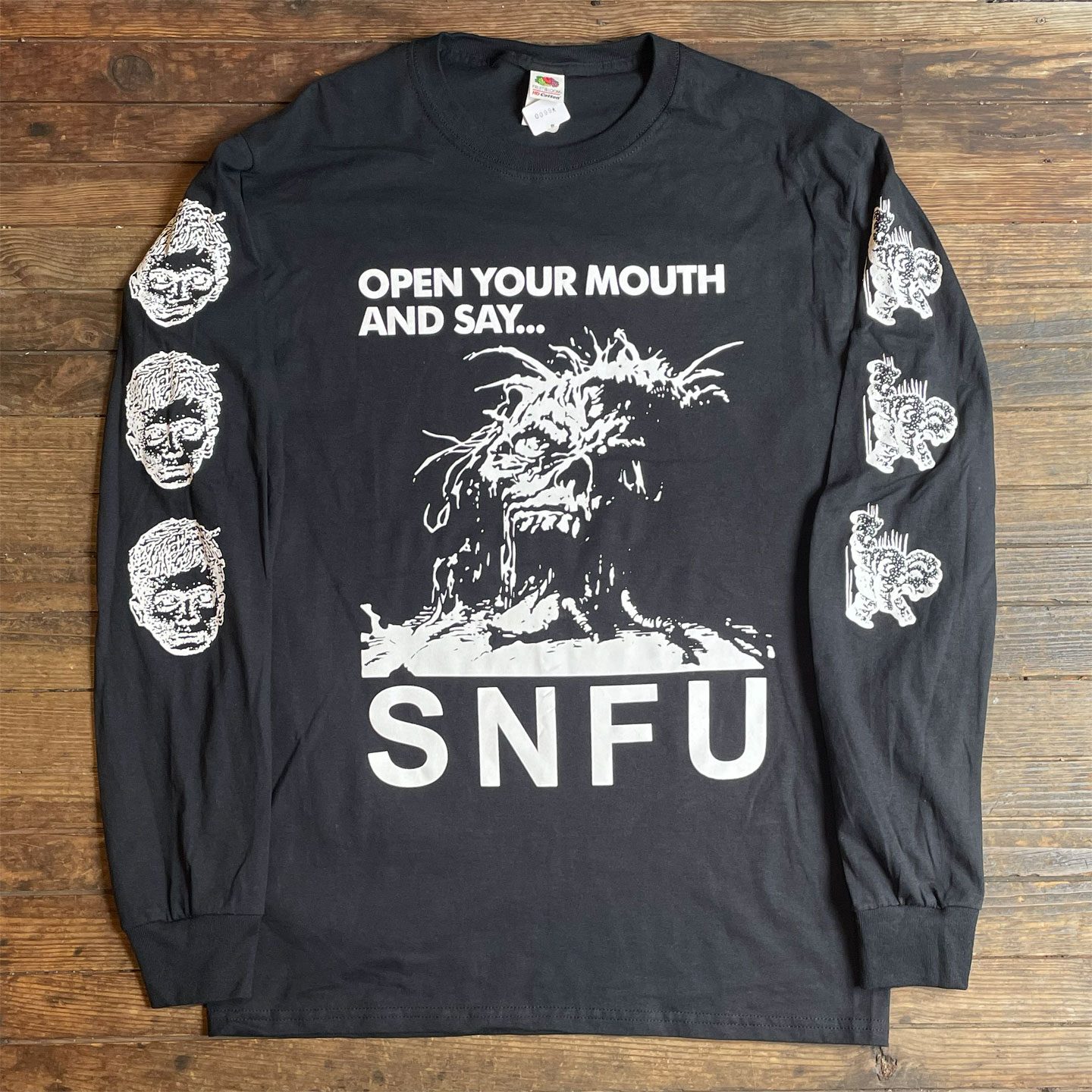 S.N.F.U ロングスリーブTシャツ OPEN YOUR MOUTH AND SAY… オフィシャル！