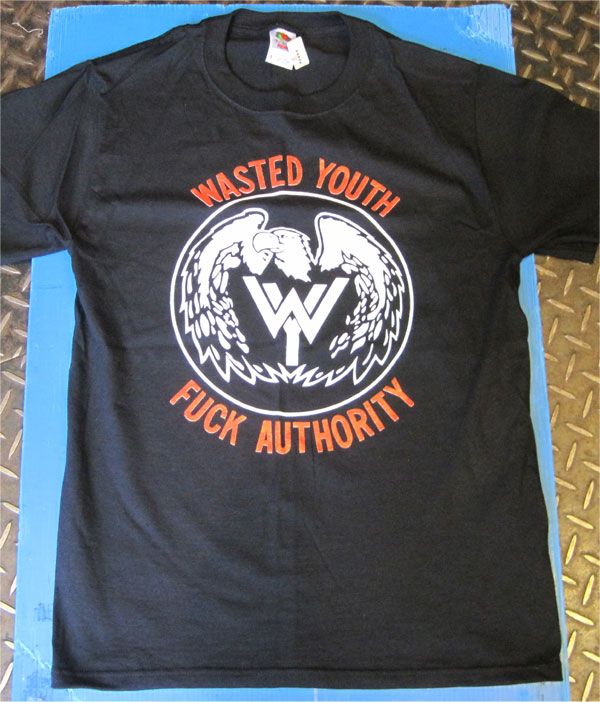 WASTED YOUTH  Tシャツ FUCK AUTHORITY 1