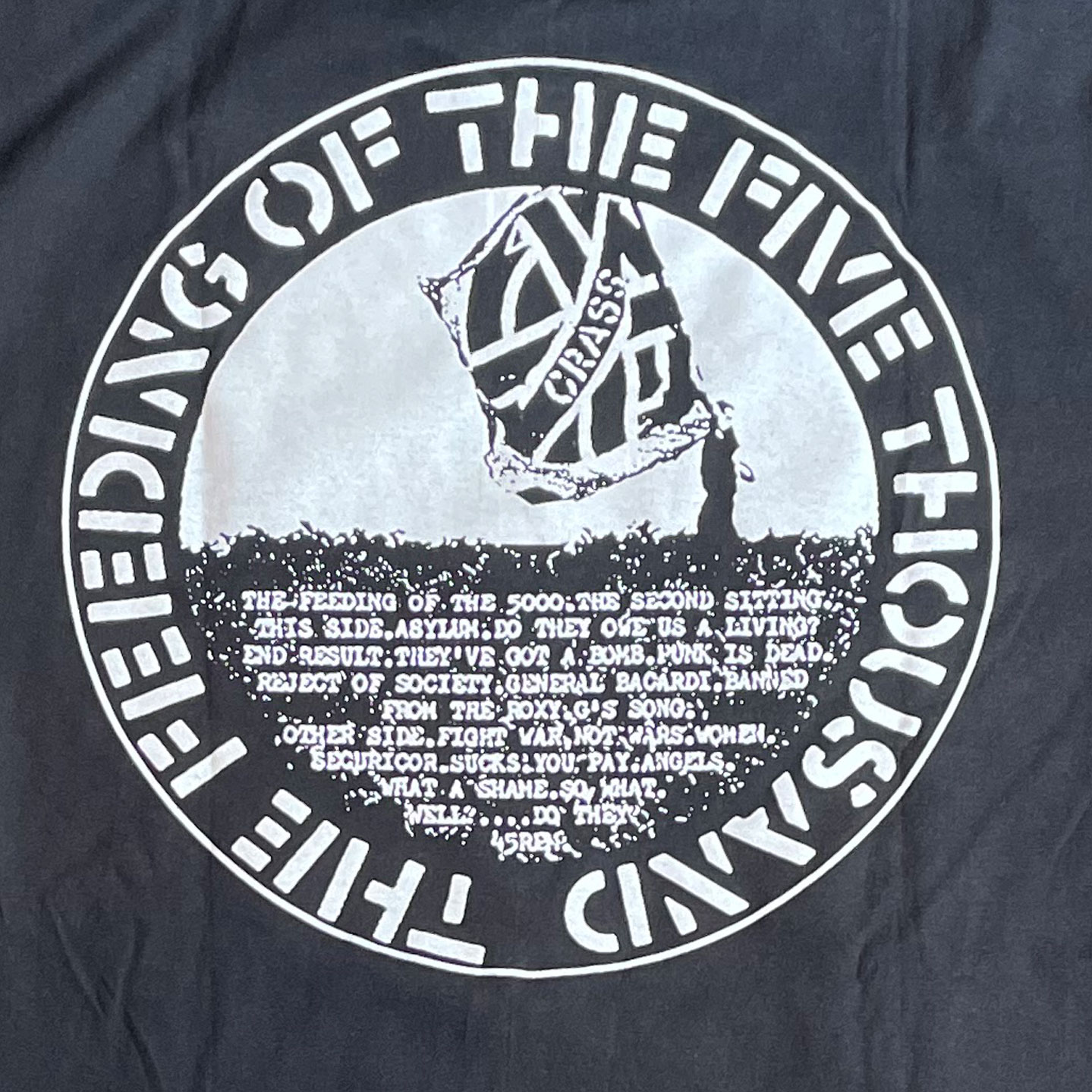 CRASS Tシャツ FEEDING OF THE FIVE THOUSAND