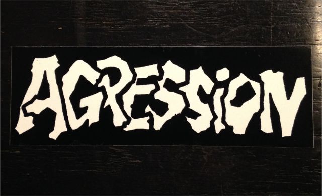 AGRESSION  ステッカー ロゴ