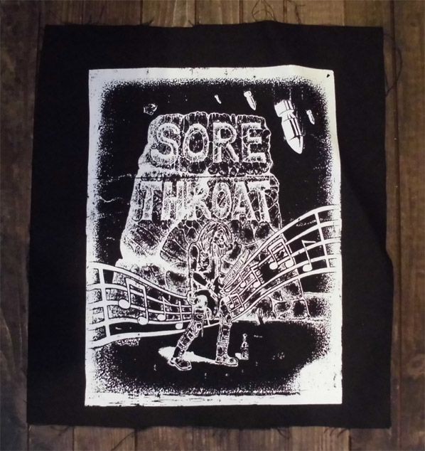 SORE THROAT BACKPATCH Unhindered by Talent