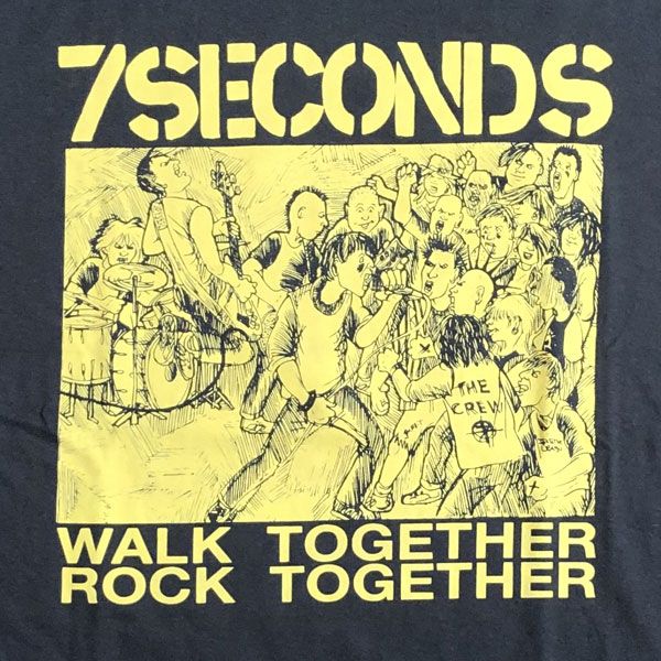 7SECONDS Tシャツ WALK TOGETHER ROCK TOGETHER オフィシャル