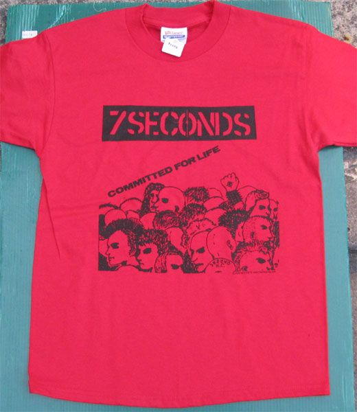 7SECONDS Tシャツ COMMITTED FOR LIFE