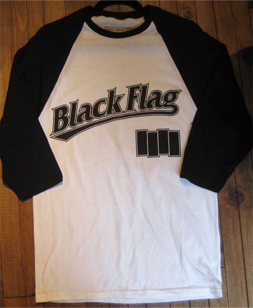 BLACK FLAG Tシャツ  ラグラン