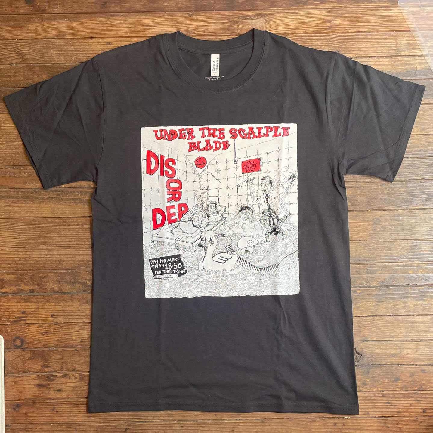 DISORDER Tシャツ UNDER THE SCALPLE BLADE オフィシャル！