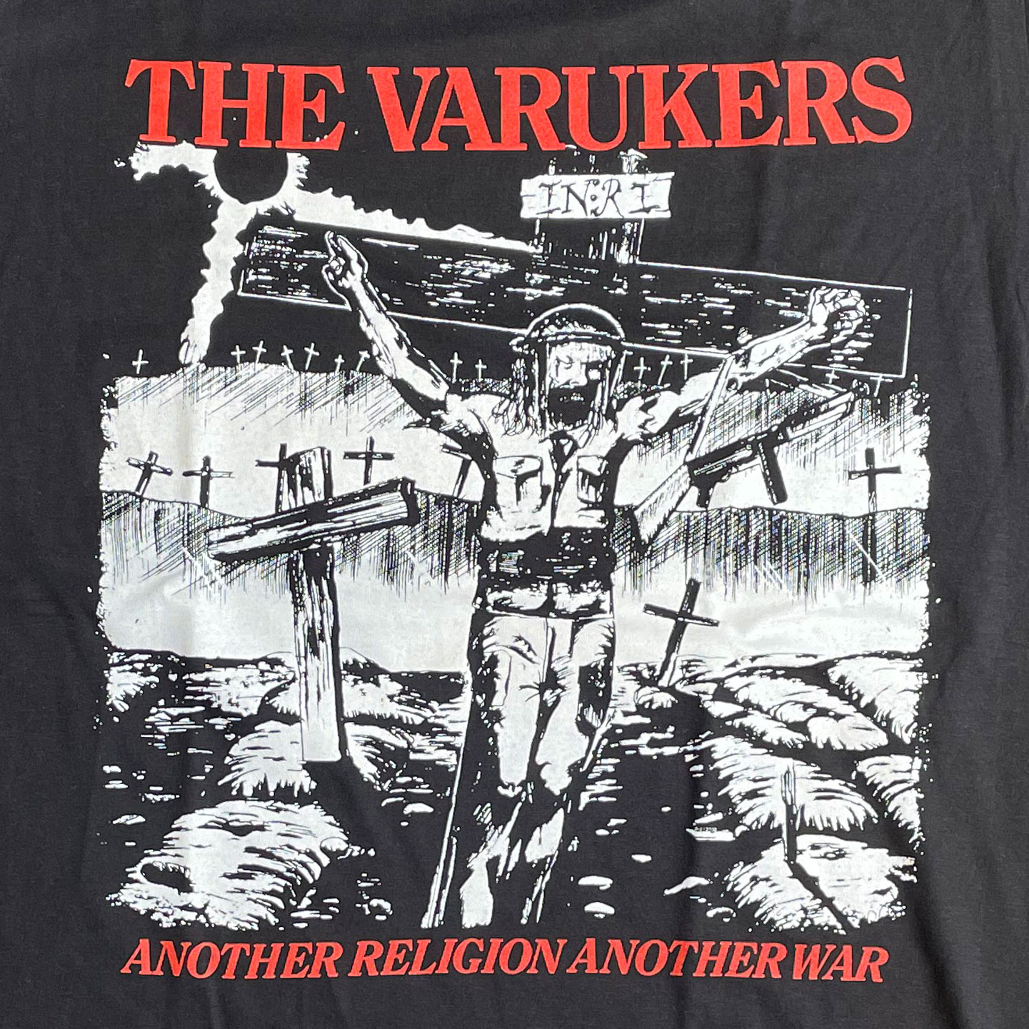 VARUKERS Tシャツ ANOTHER RELIGION ANOTHER WAR