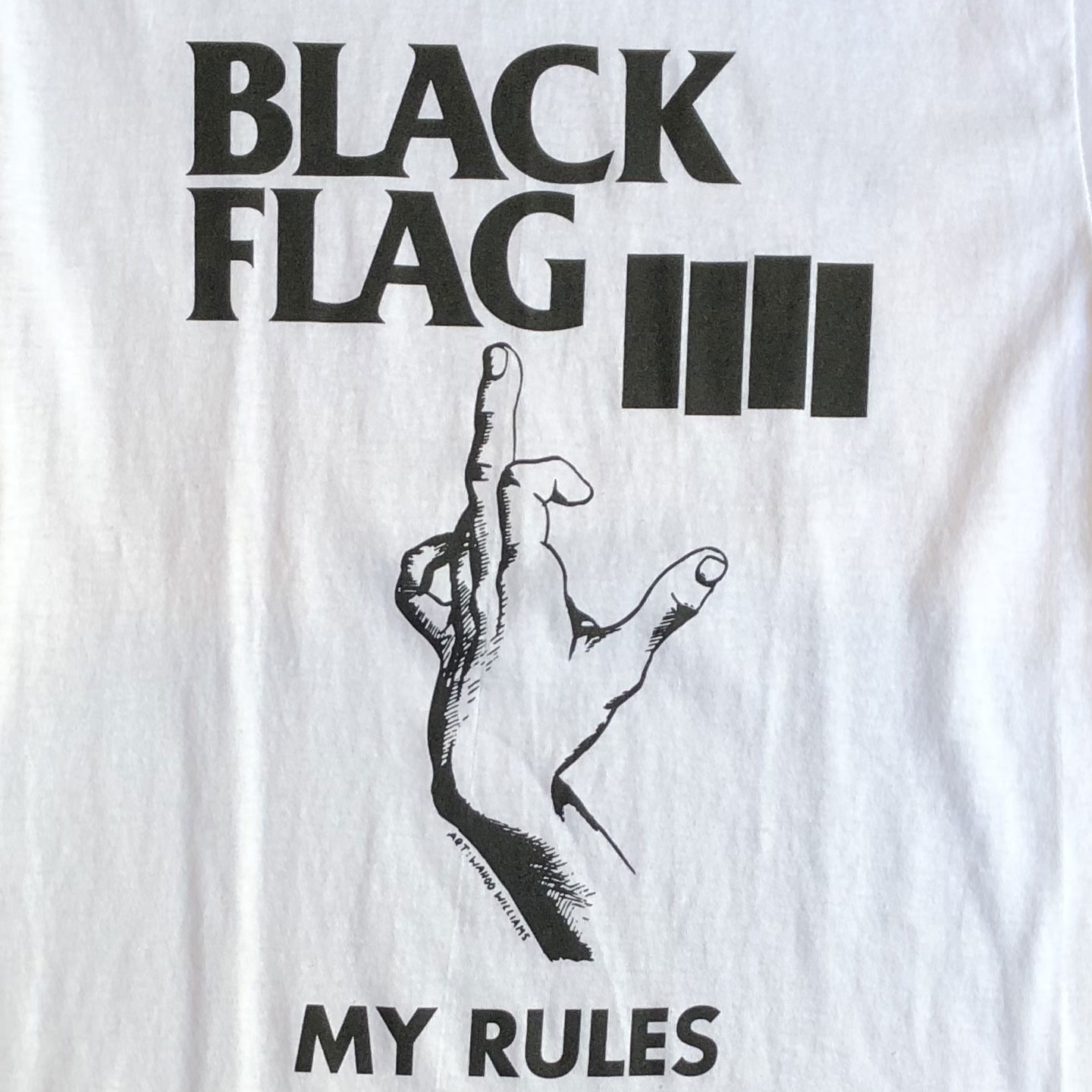 BLACK FLAG Tシャツ MY RULES