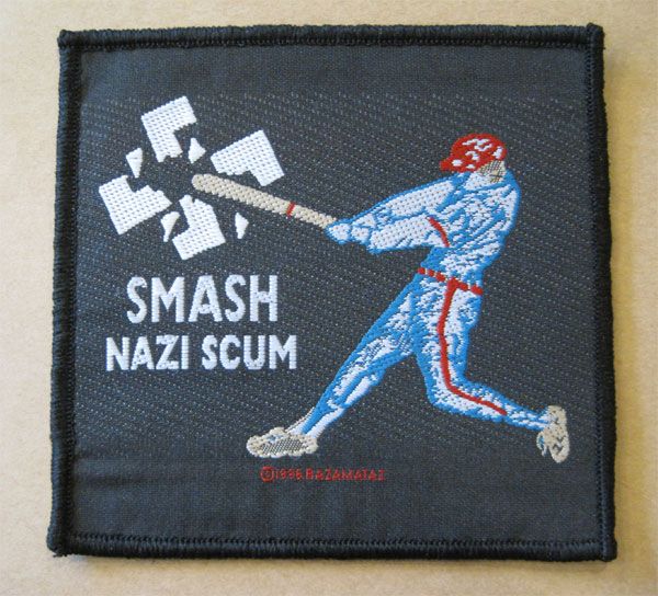 SMASH NAZI SCUM 刺繍ワッペン