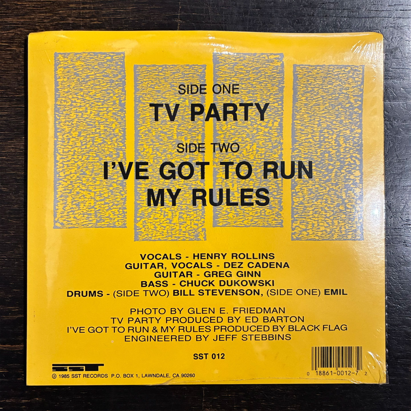 BLACK FLAG 7"ep TV PARTY