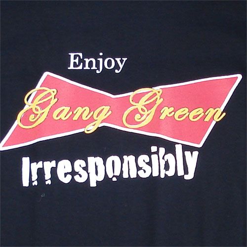 GANG GREEN Tシャツ IRRESPONSIBLY