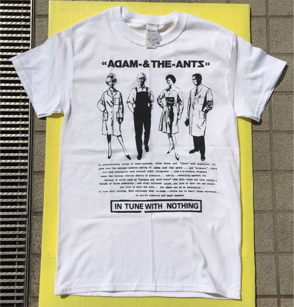 ADAM AND THE ANTS Tシャツ IN TUNE WITH NOTHING