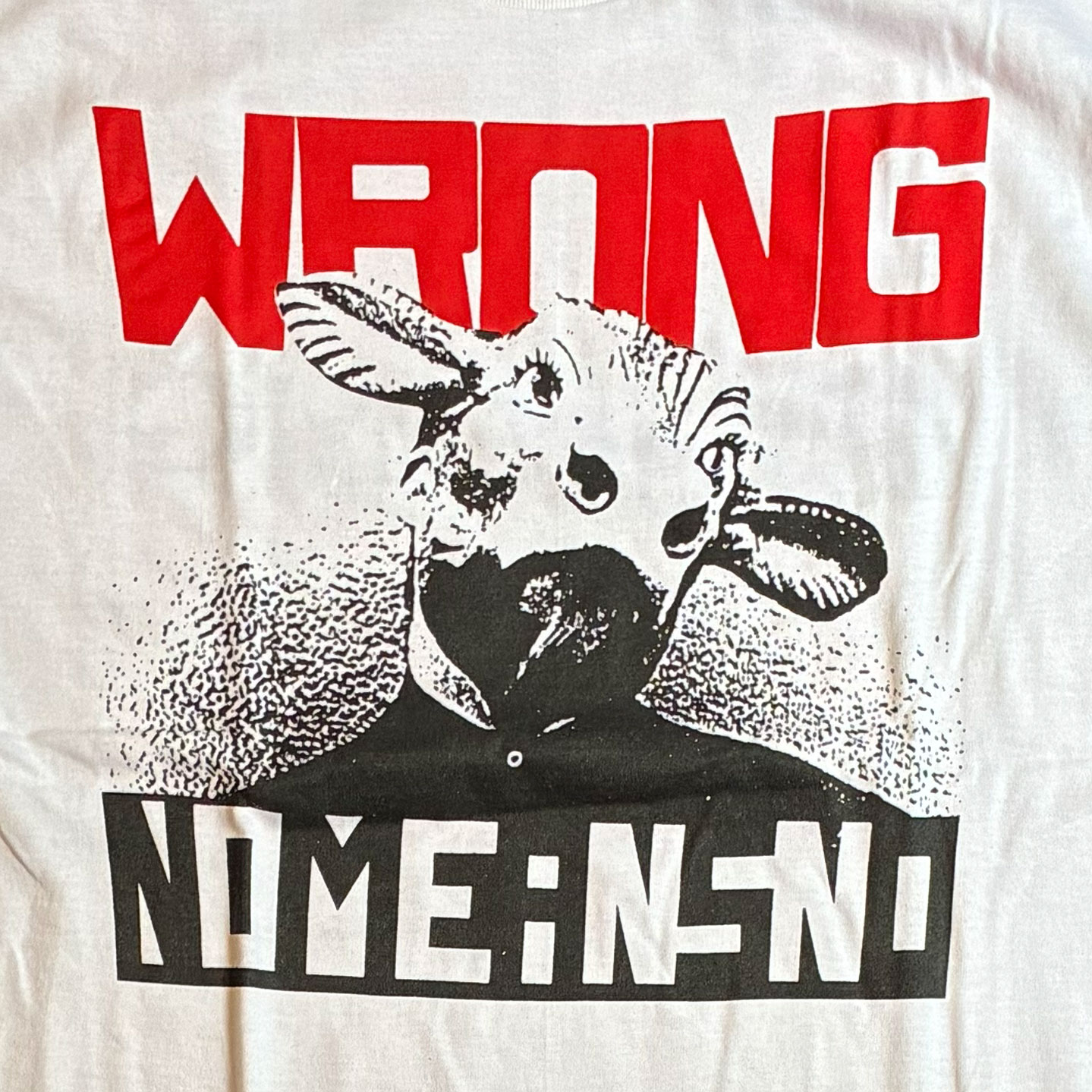 NO MEANS NO Tシャツ WRONG
