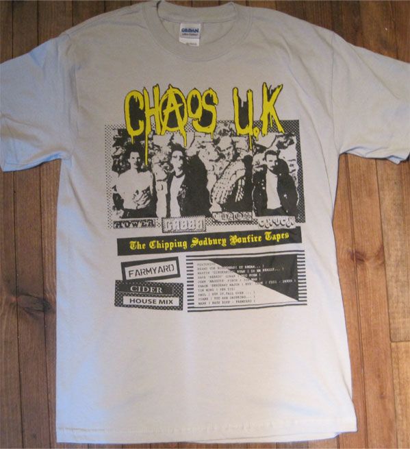 CHAOS UK Tシャツ Chipping Sodbury Bonfire Tapes