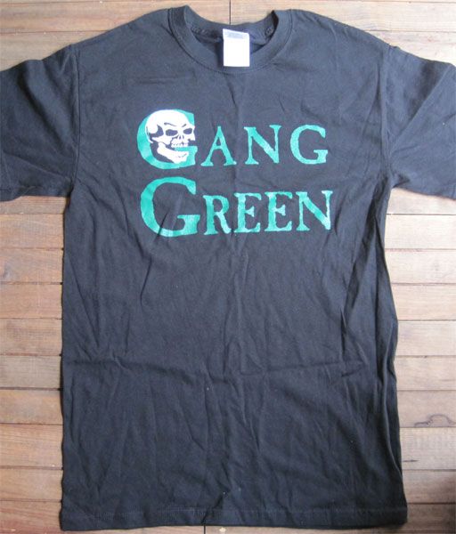 GANG GREEN Tシャツ ロゴ