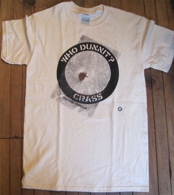 CRASS Tシャツ WHO DUNNIT?