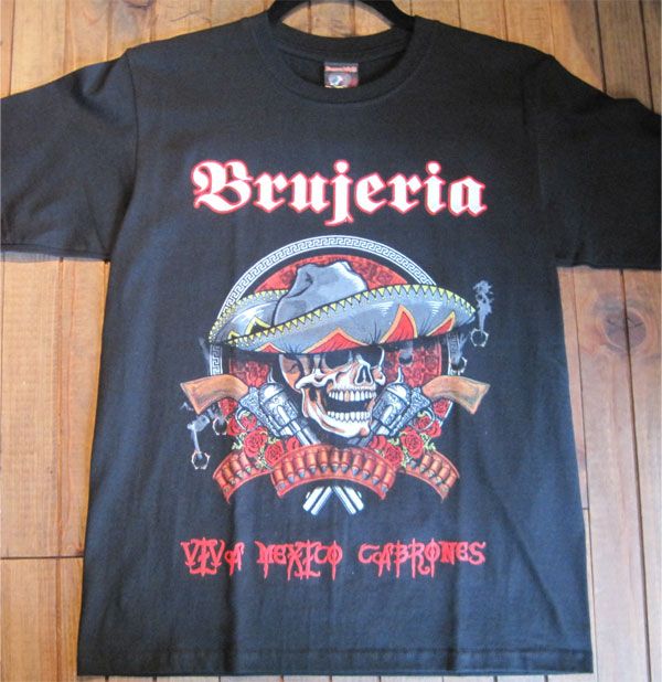 BRUJERIA Tシャツ Viva Mexico Cabrones