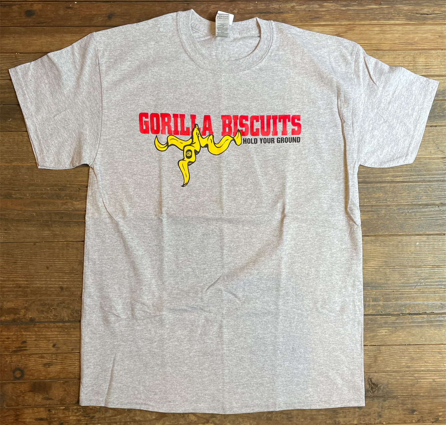 GORILLA BISCUITS Tシャツ HOLD YOUR GROUND GRAY