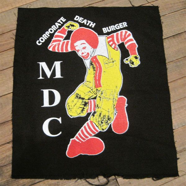 MDC BACKPATCH CORPORATE DEATH BURGER