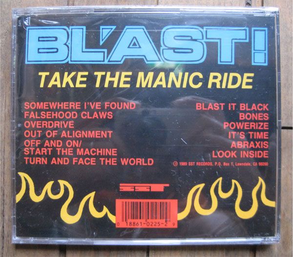 BL'AST! CD TAKE THE MANIC RIDE
