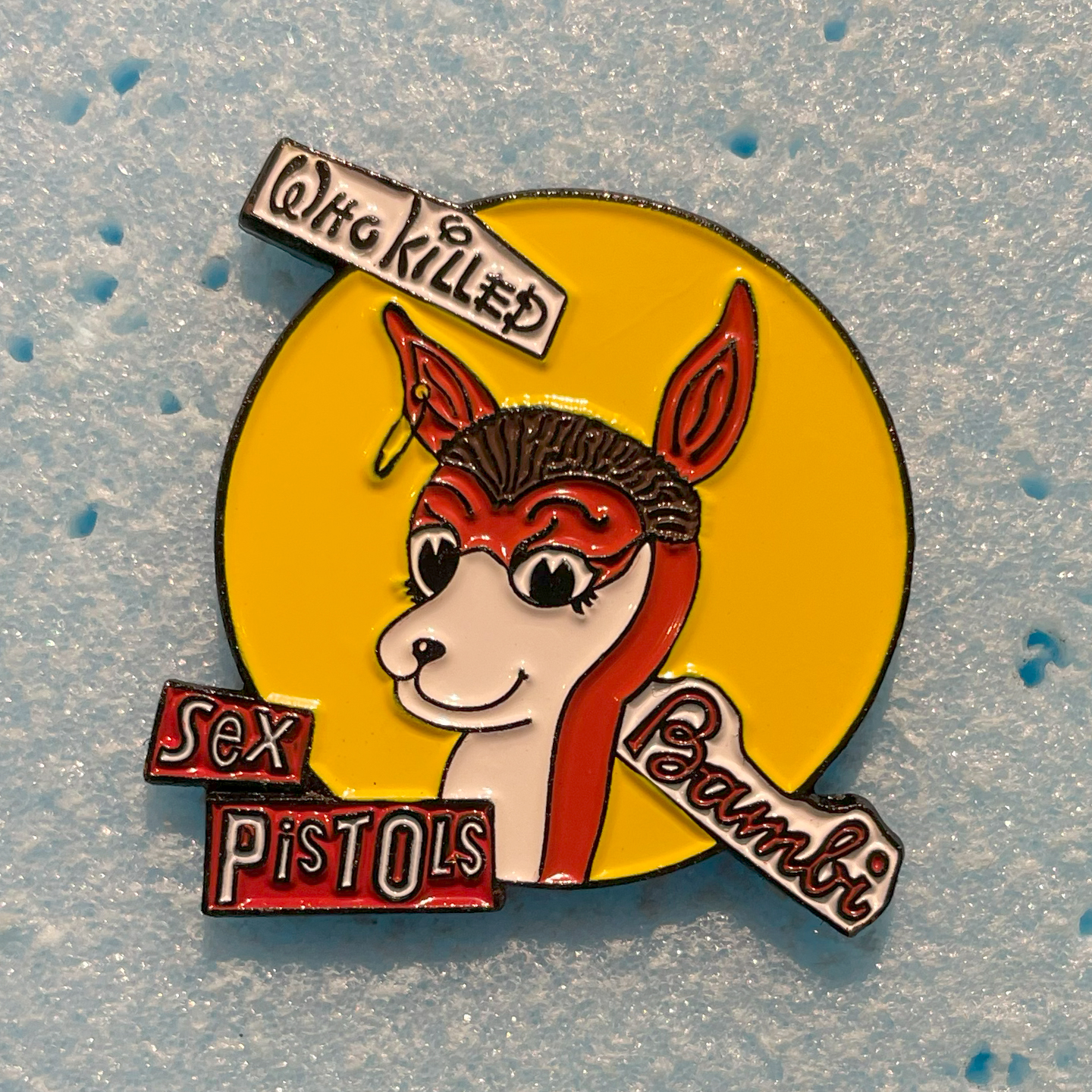 SEX PISTOLS ピンバッジ WHO KILLED BAMBI