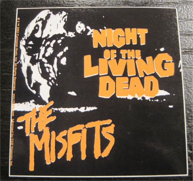 MISFITS ステッカー NIGHT OF THE LIVING DEAD
