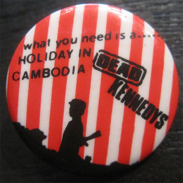 DEAD KENNEDYS VINTAGE DEADSTOCKバッジ HOLIDAY IN CAMBODIA