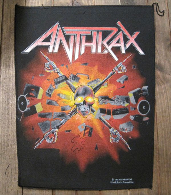 DEADSTOCK! ANTHRAX  BACKPATCH GOT THE TIME