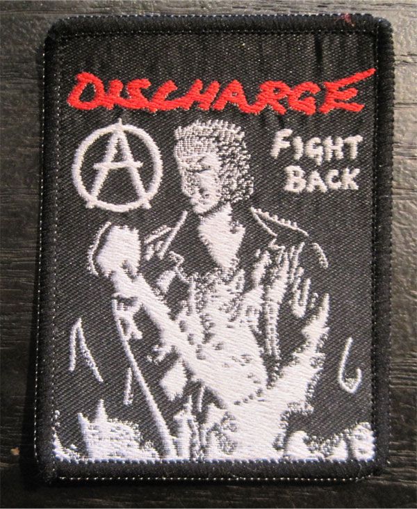 DISCHARGE DEADSTOCK 刺繍ワッペン FIGHT BACK