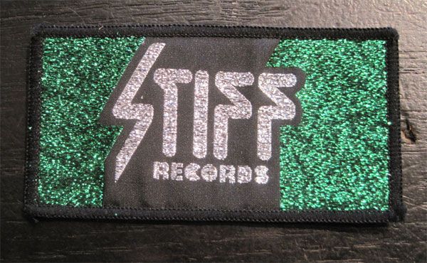 STIFF RECORDS VINTAGE 刺繍ワッペン ラメ
