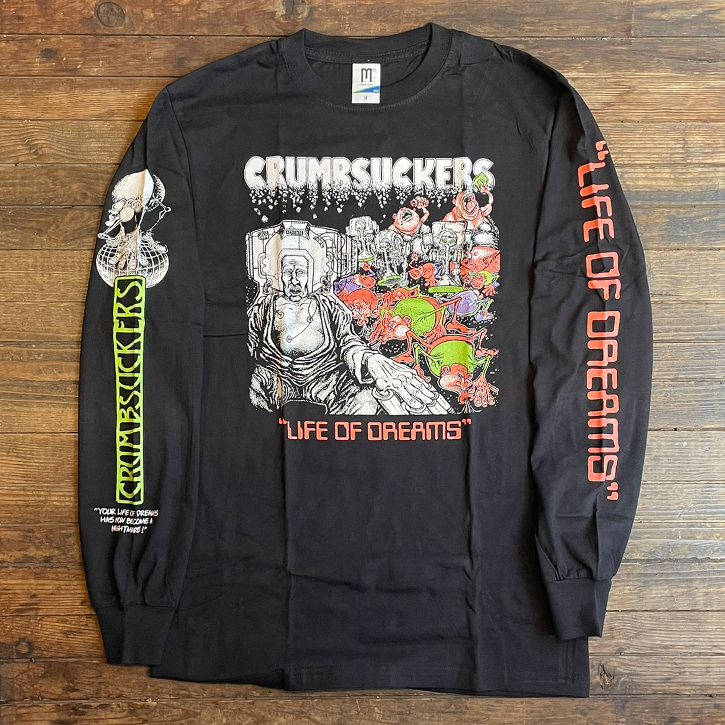 CRUMBSUCKERS ロングスリーブTシャツ LIFE OF DREAMS